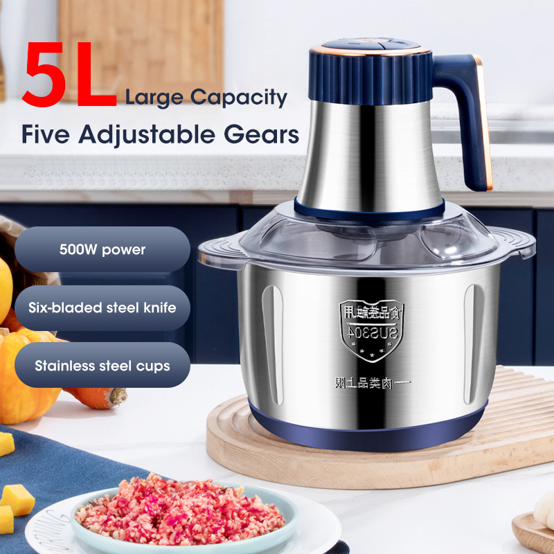 Baby Food Mill - Multifunctional 5L Electric Meat Grinder Food