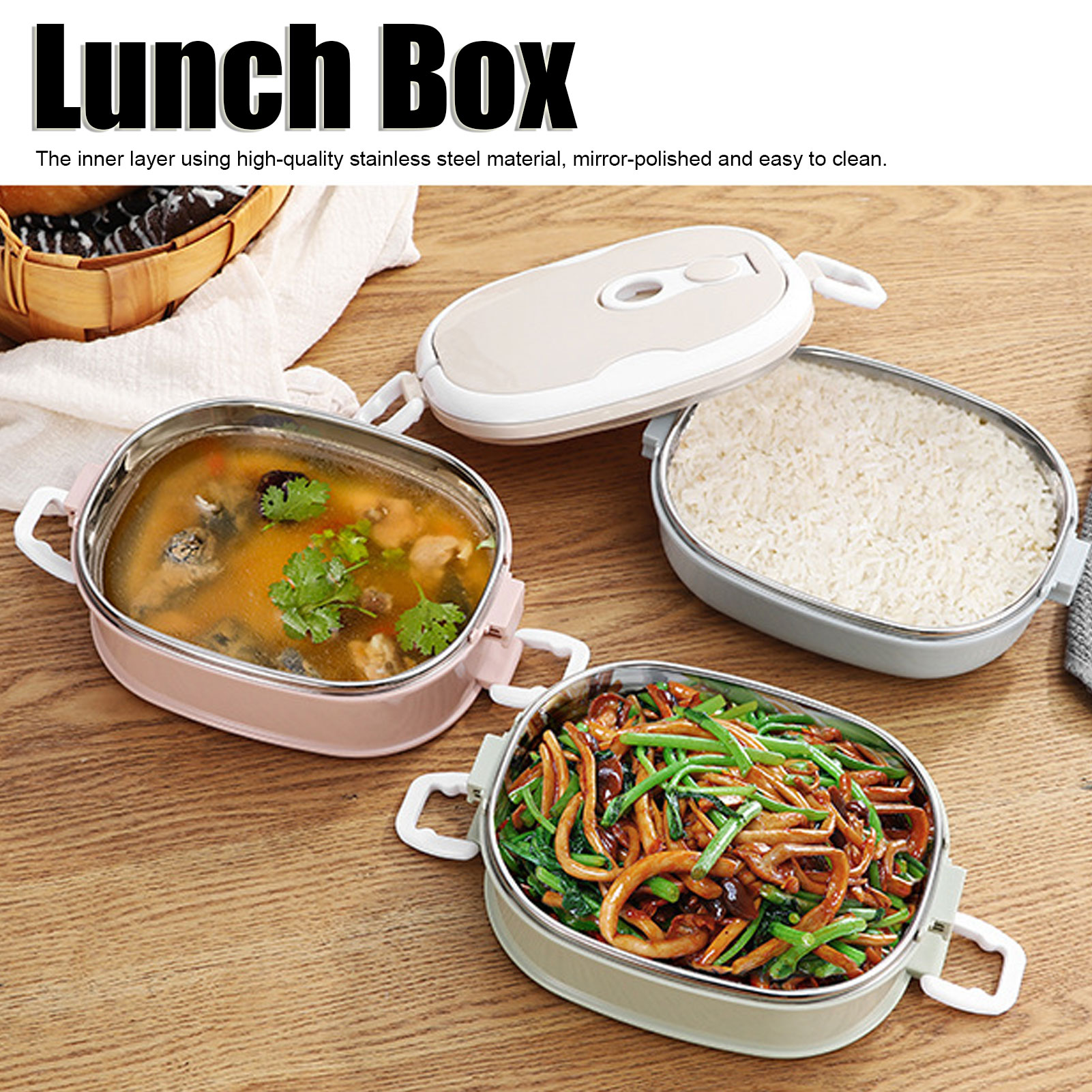 Baby Kitchen Food - Lunch Box Lunch Box Portable Stainless
