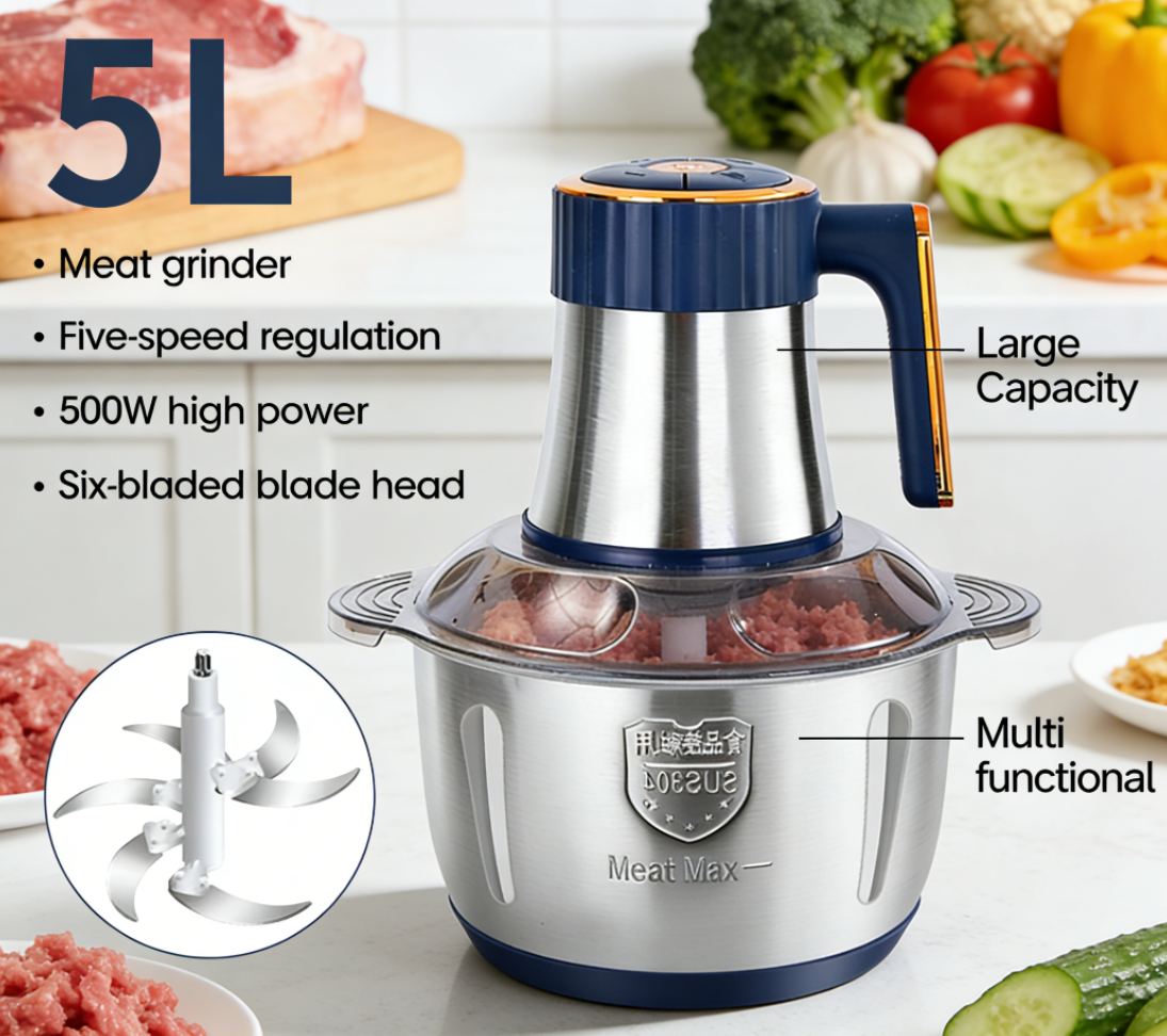 Baby Food Mill - High-grade 5L 304 Stainless Steel Electric