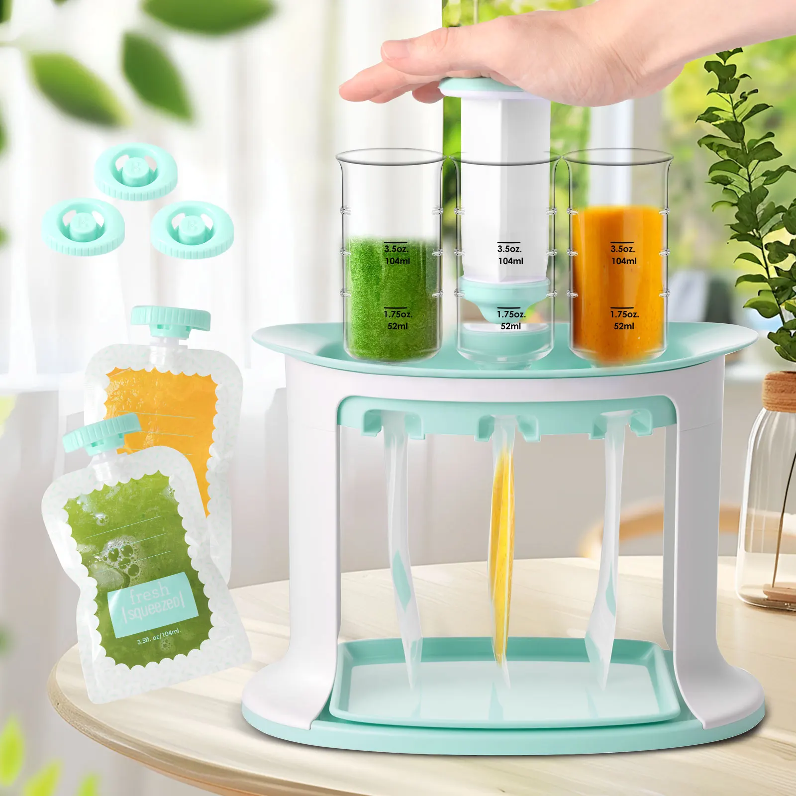 Squeeze Station for Baby Reusa - Baby Food Pouches Reusable incelemesi ve fiyatı