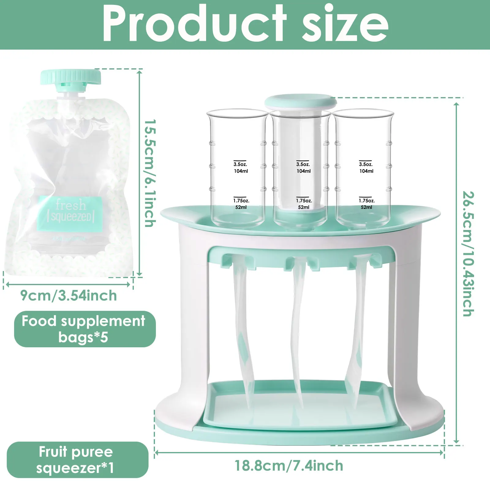 Squeeze Station for Baby Reusa - Baby Food Pouches Reusable incelemesi ve fiyatı