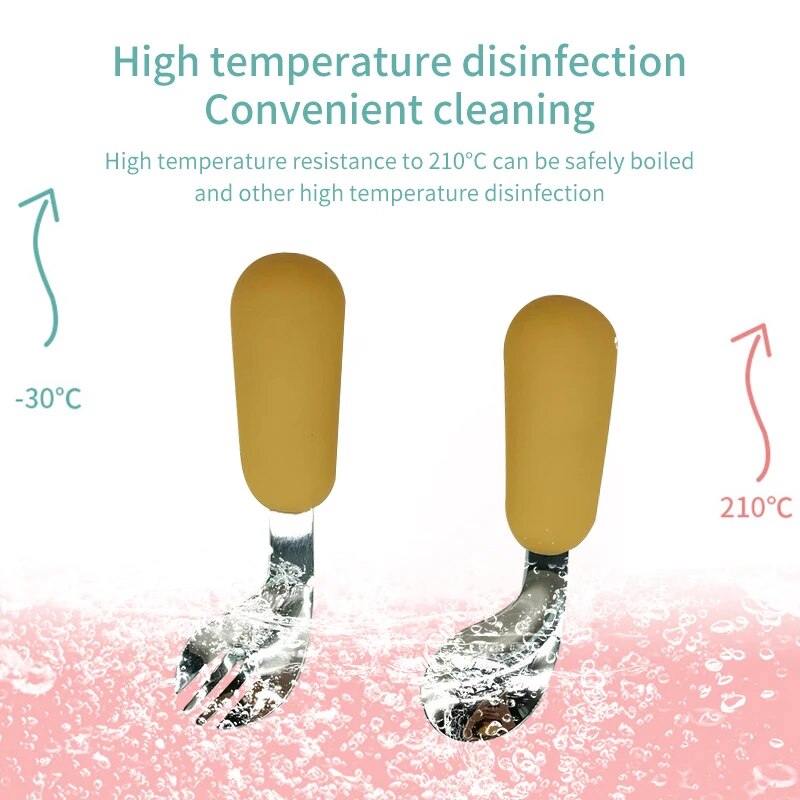 Baby Spoon Fork Set 316 Stainl - Baby Food Utensil incelemesi ve fiyatı