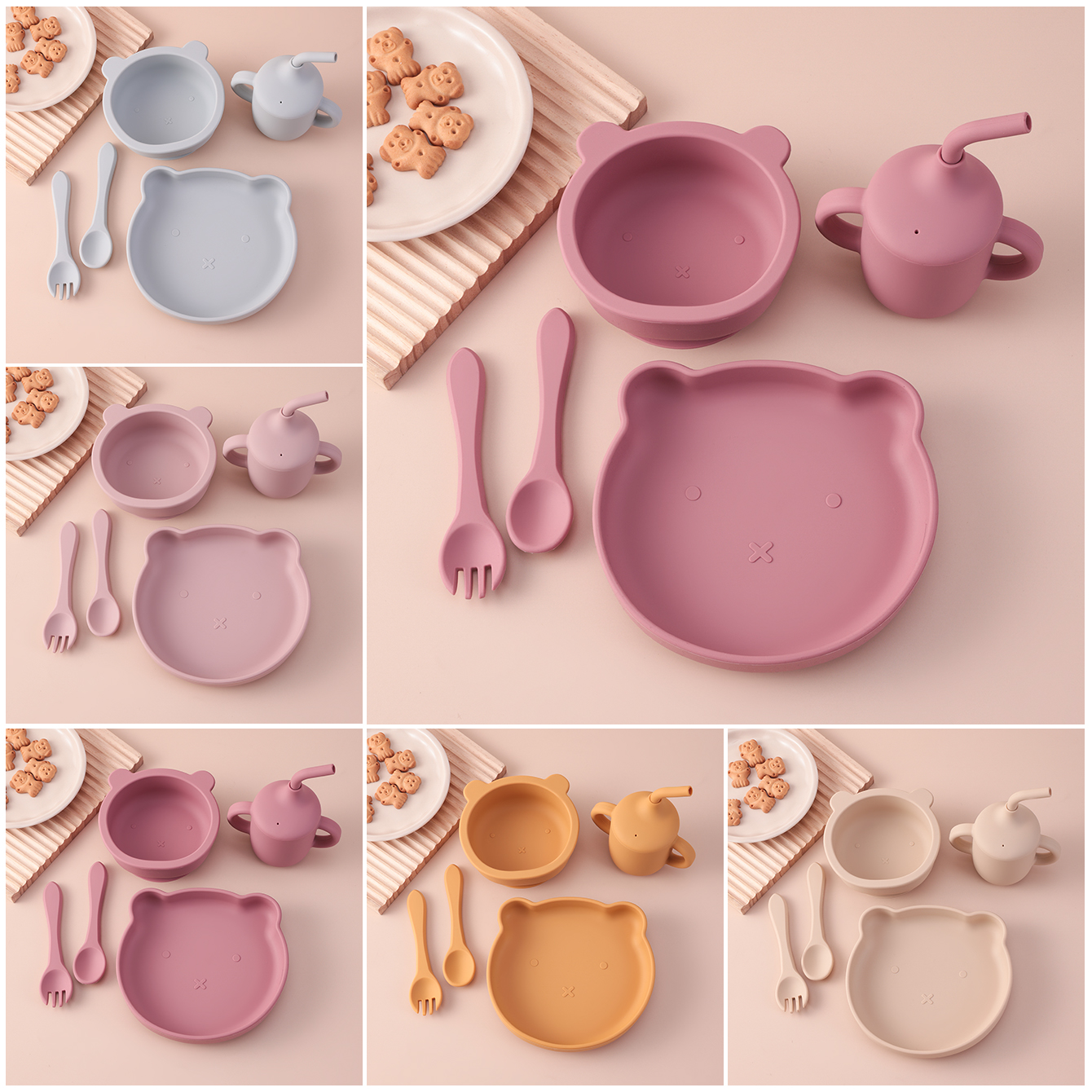 Color Kids 5PCS Silicone Feedi - Baby Food Utensil incelemesi ve fiyatı
