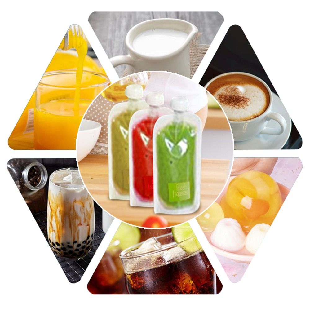 Food Squeeze Bag 10Pcs Baby Fo - Baby Food Pouches Reusable incelemesi ve fiyatı