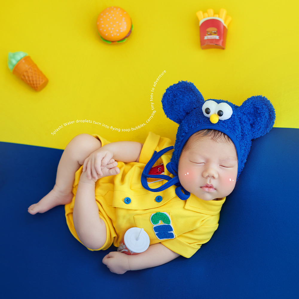 Fast Food Theme Newborn Photog - Baby Food Yellow incelemesi ve fiyatı