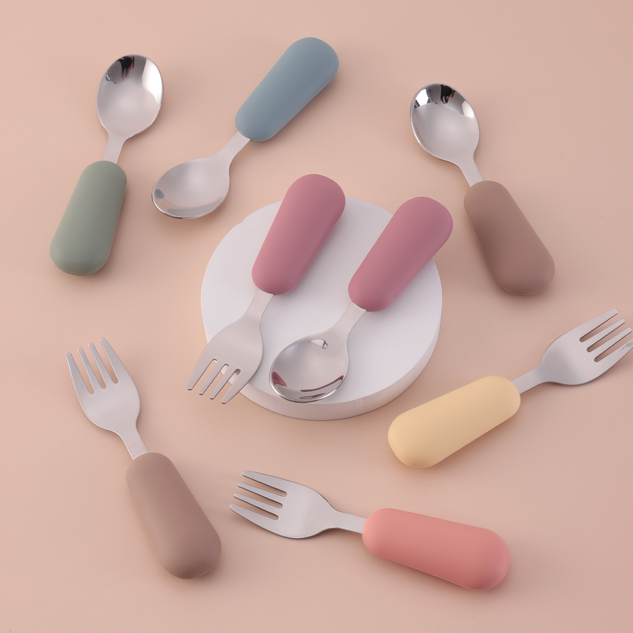 Color Kids 2PCS Stainless Stee - Baby Food Utensil incelemesi ve fiyatı