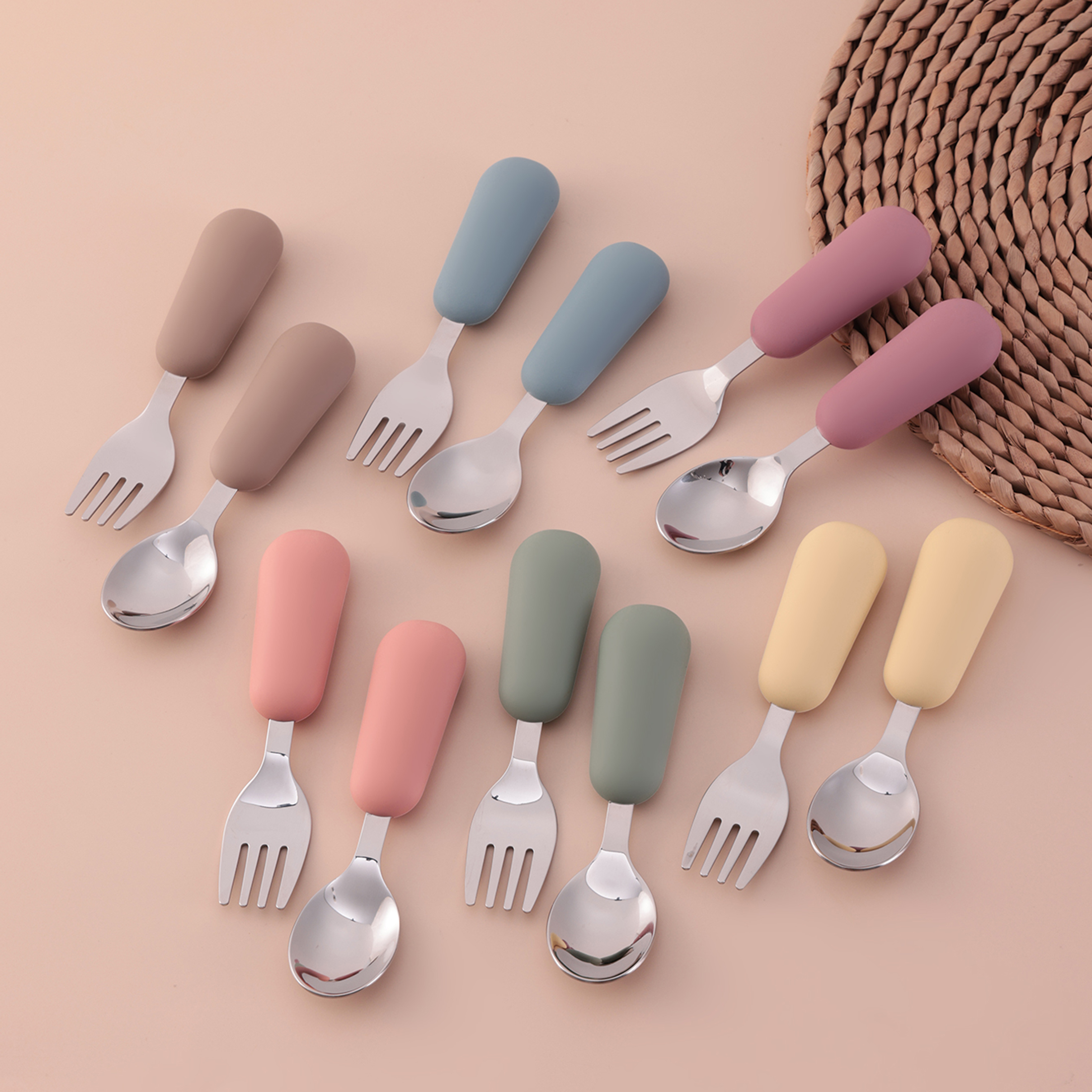 Color Kids 2PCS Stainless Stee - Baby Food Utensil incelemesi ve fiyatı