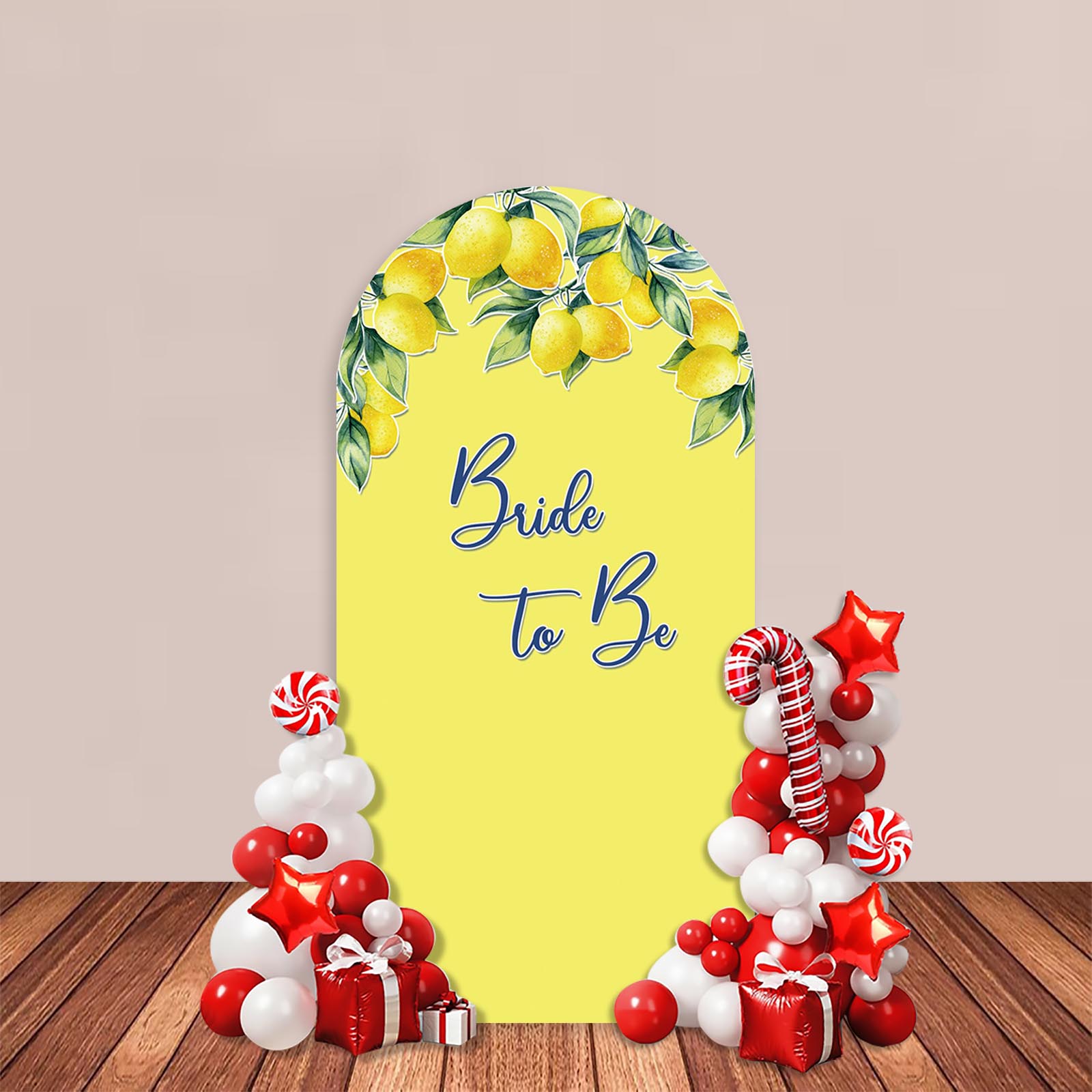 Lemon Bride to Be Arch Backdro - Baby Food Yellow incelemesi ve fiyatı