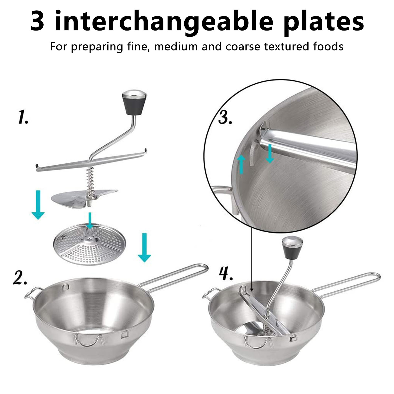 Stainless Steel Manual Food Mi - Baby Food Mill incelemesi ve fiyatı