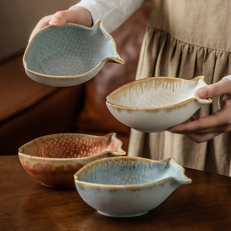 Creative Fish Shape Ceramic Bo - Baby Food In Restaurant incelemesi ve fiyatı