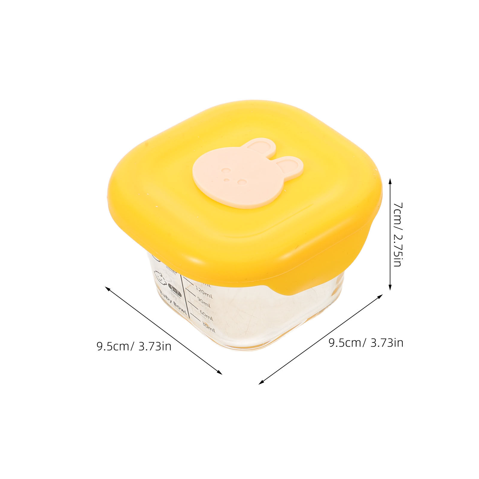 2Pcs Baby Food Storage Boxes 2 - Baby Food Yellow incelemesi ve fiyatı