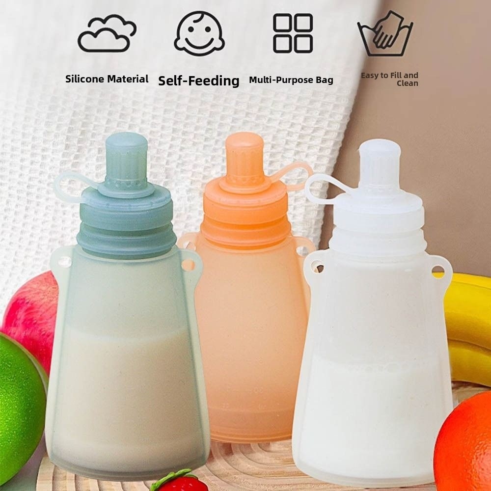 BPA Free Silicone Baby Food Po - Baby Food Pouches Reusable incelemesi ve fiyatı