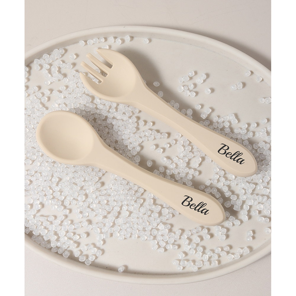 Custom name 1 pair silicone sp - Baby Food Utensil incelemesi ve fiyatı