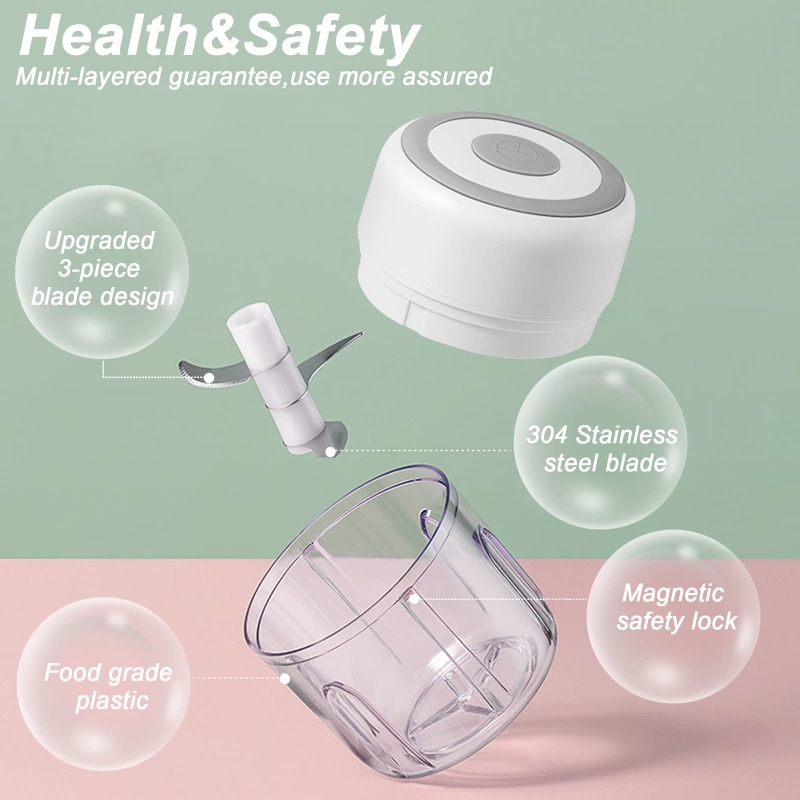 250ML Electric Garlic Grinder  - Baby Food Mill incelemesi ve fiyatı