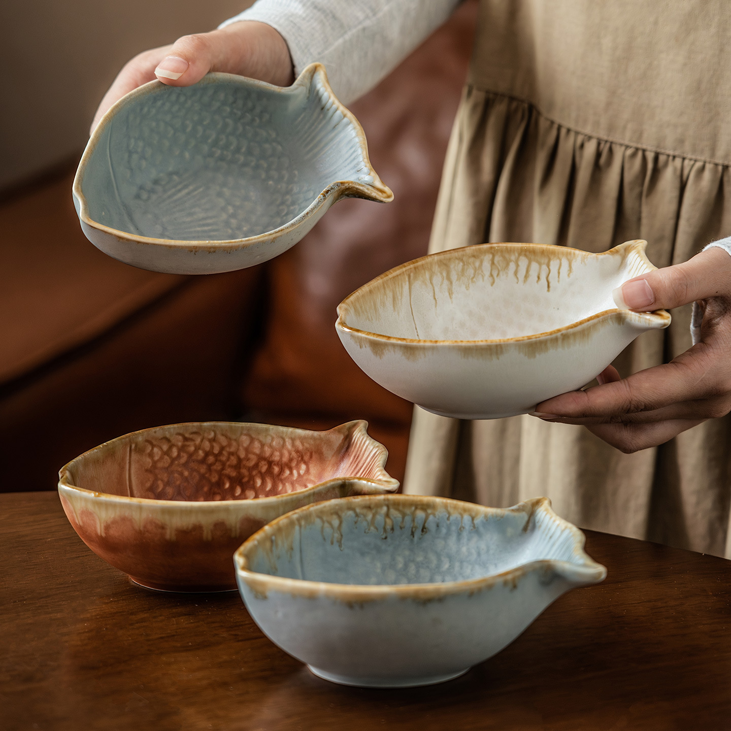 Creative Fish Shape Ceramic Bo - Baby Food In Restaurant incelemesi ve fiyatı