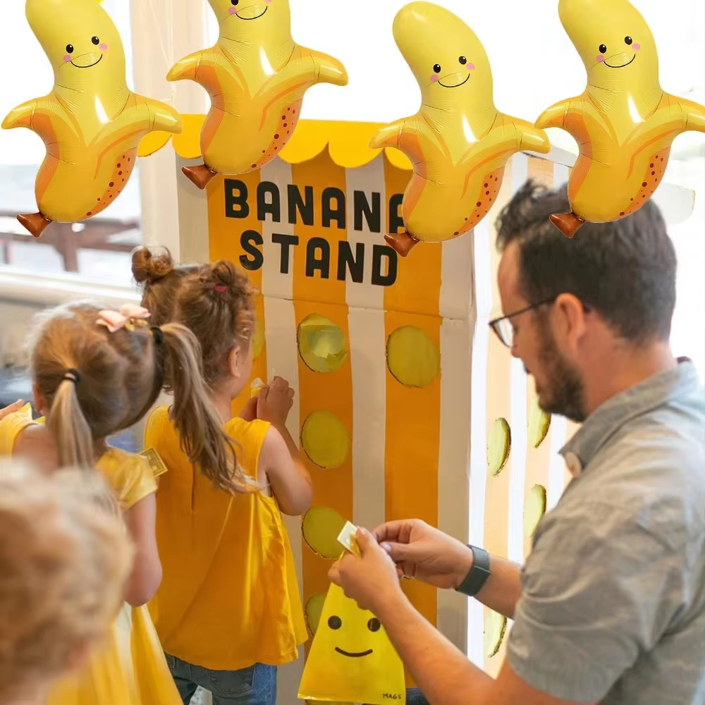8Pcs Yellow Banana Balloons Cu - Baby Food Yellow incelemesi ve fiyatı