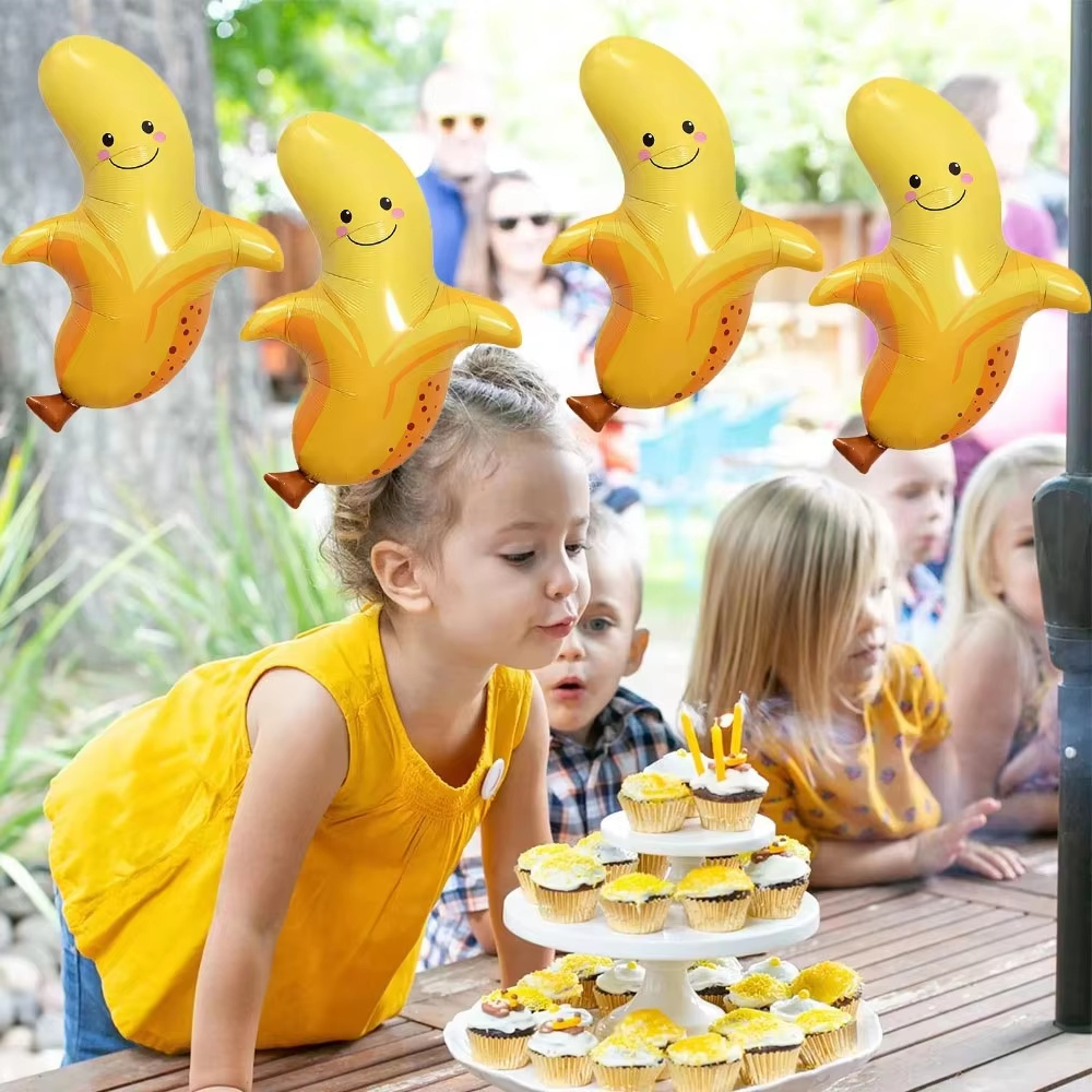 8Pcs Yellow Banana Balloons Cu - Baby Food Yellow incelemesi ve fiyatı