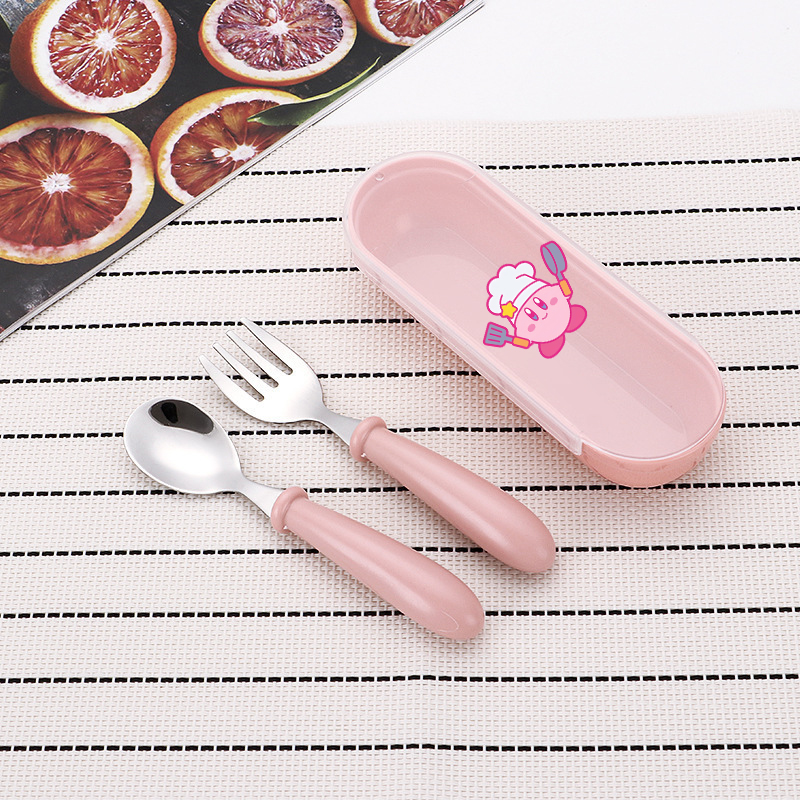 3pcs/set Kirbys Spoon Forks Bo - Baby Food Utensil incelemesi ve fiyatı