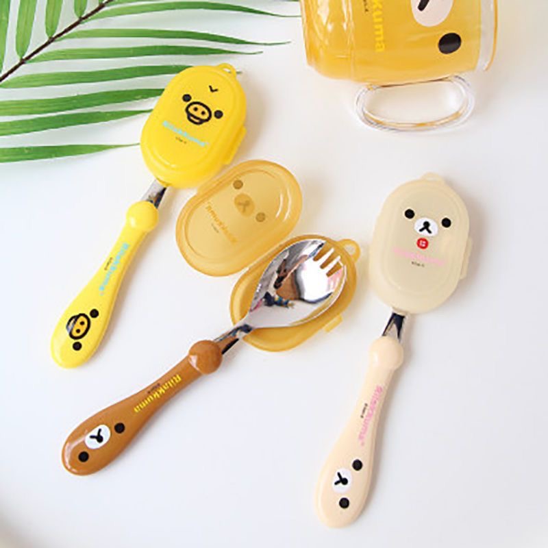 Rilakkuma Spoon Fork Integrate - Baby Food Utensil incelemesi ve fiyatı