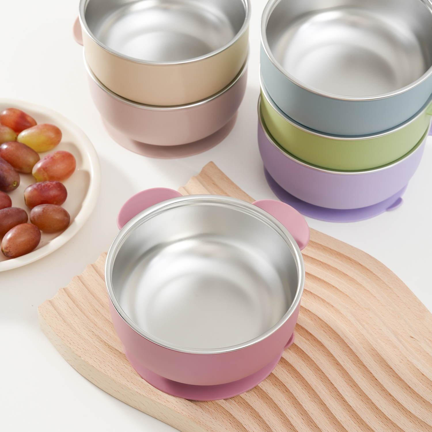 1PC Removable Silicone Stainle - Baby Food Grater incelemesi ve fiyatı