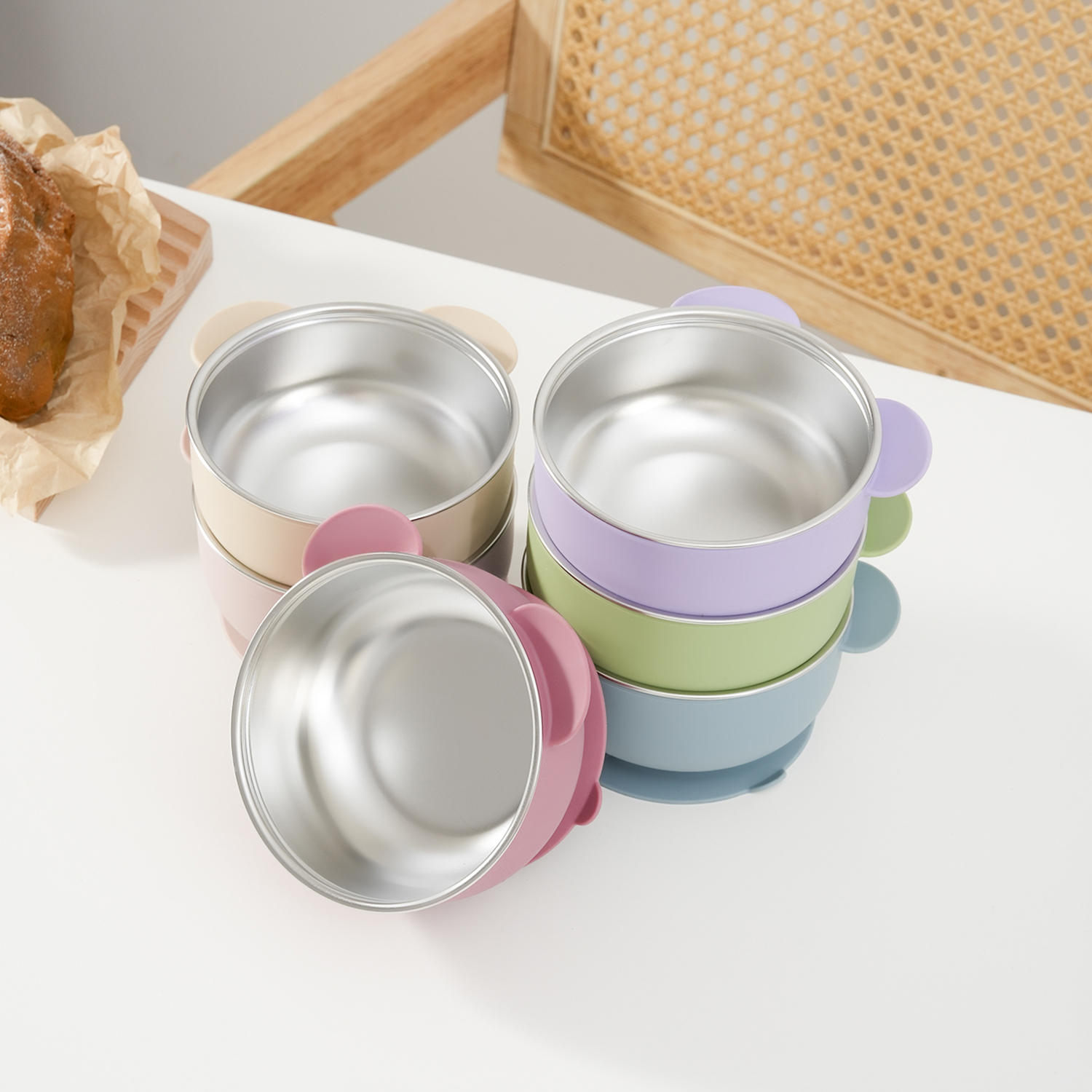 1PC Removable Silicone Stainle - Baby Food Grater incelemesi ve fiyatı