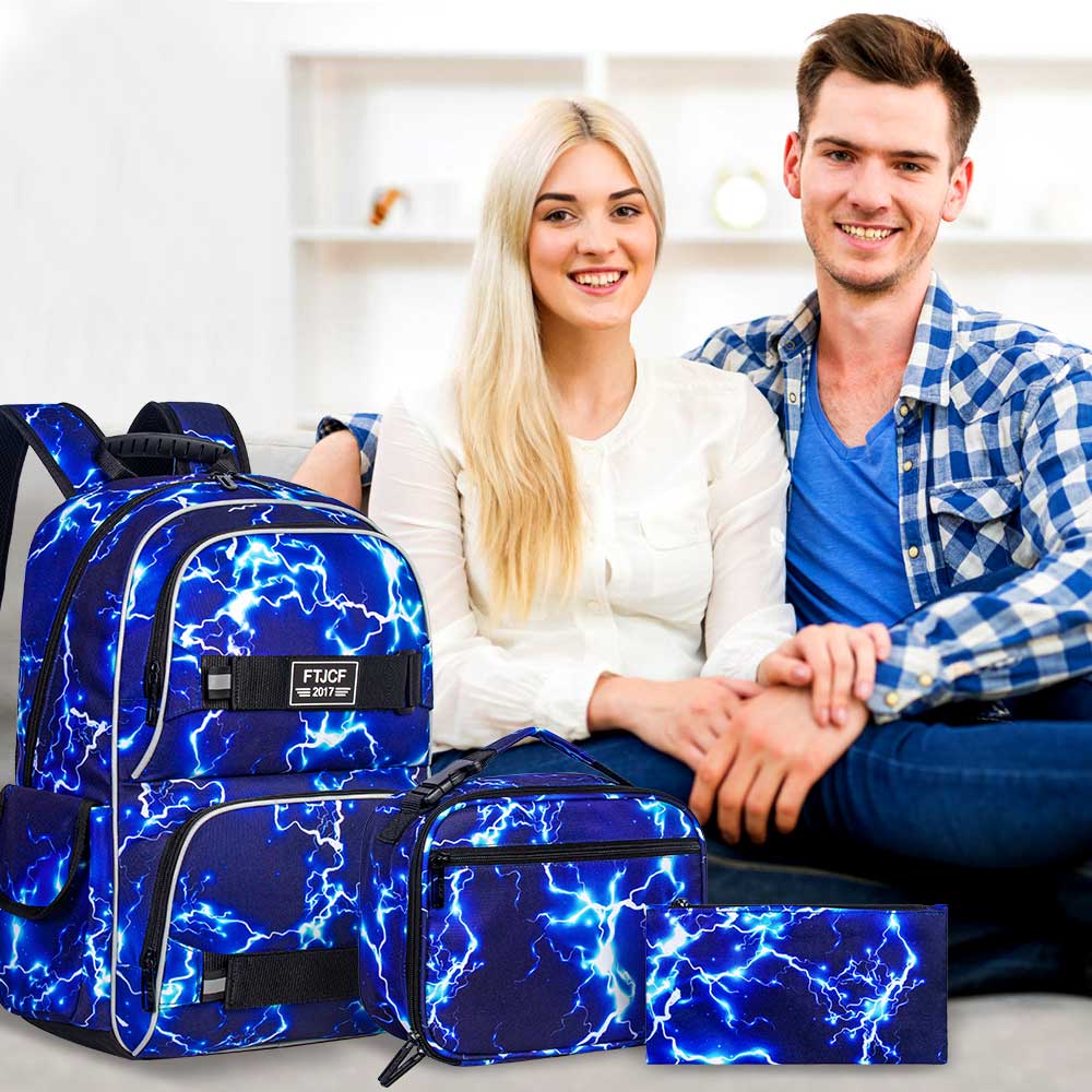3PCS Lightning boys Backpack,  - Food Box Baby incelemesi ve fiyatı