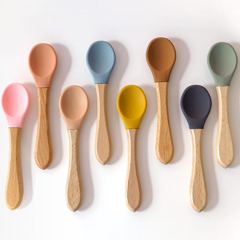 Feeding Wooden Handle Silicone - Baby Food Utensil incelemesi ve fiyatı
