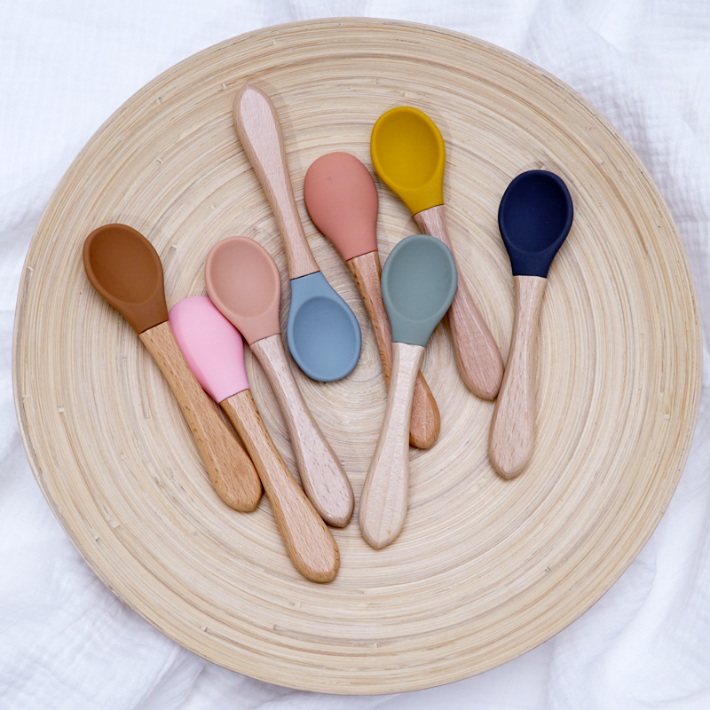 Feeding Wooden Handle Silicone - Baby Food Utensil incelemesi ve fiyatı