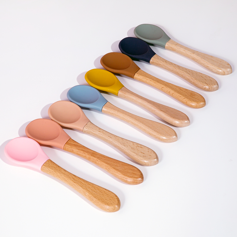 Feeding Wooden Handle Silicone - Baby Food Utensil incelemesi ve fiyatı