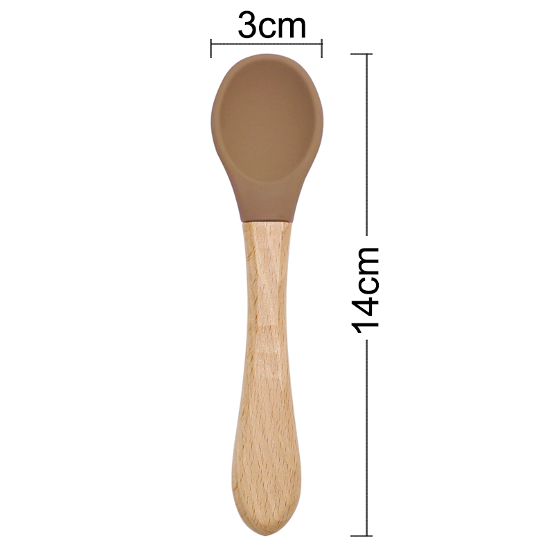 Feeding Wooden Handle Silicone - Baby Food Utensil incelemesi ve fiyatı