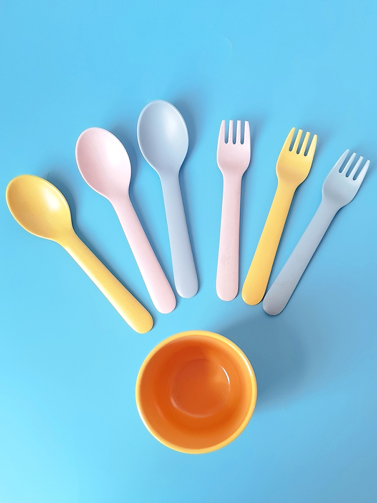 Bamboo Fiber Fork Spoon Baby A - Baby Food In Restaurant incelemesi ve fiyatı