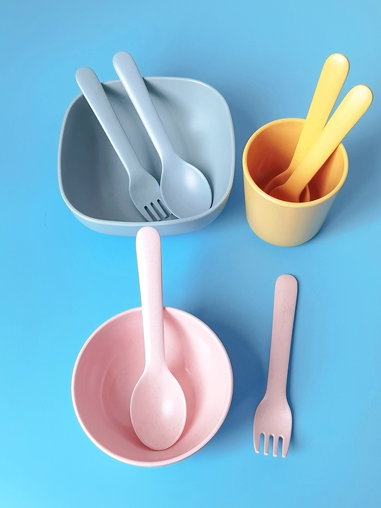 Bamboo Fiber Fork Spoon Baby A - Baby Food In Restaurant incelemesi ve fiyatı