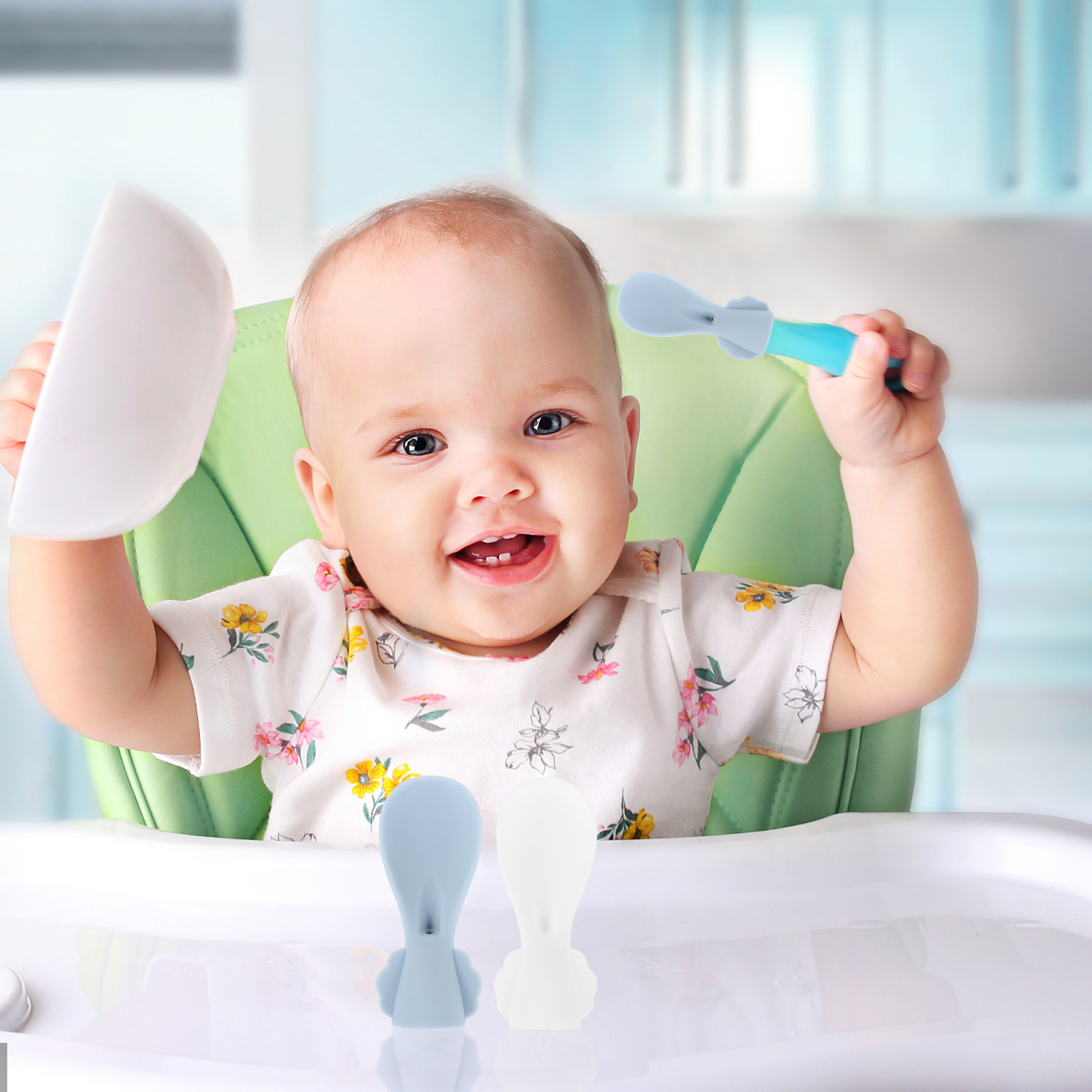 2Pcs Baby Food Pouch Silicone  - Baby Food Pouches Reusable incelemesi ve fiyatı