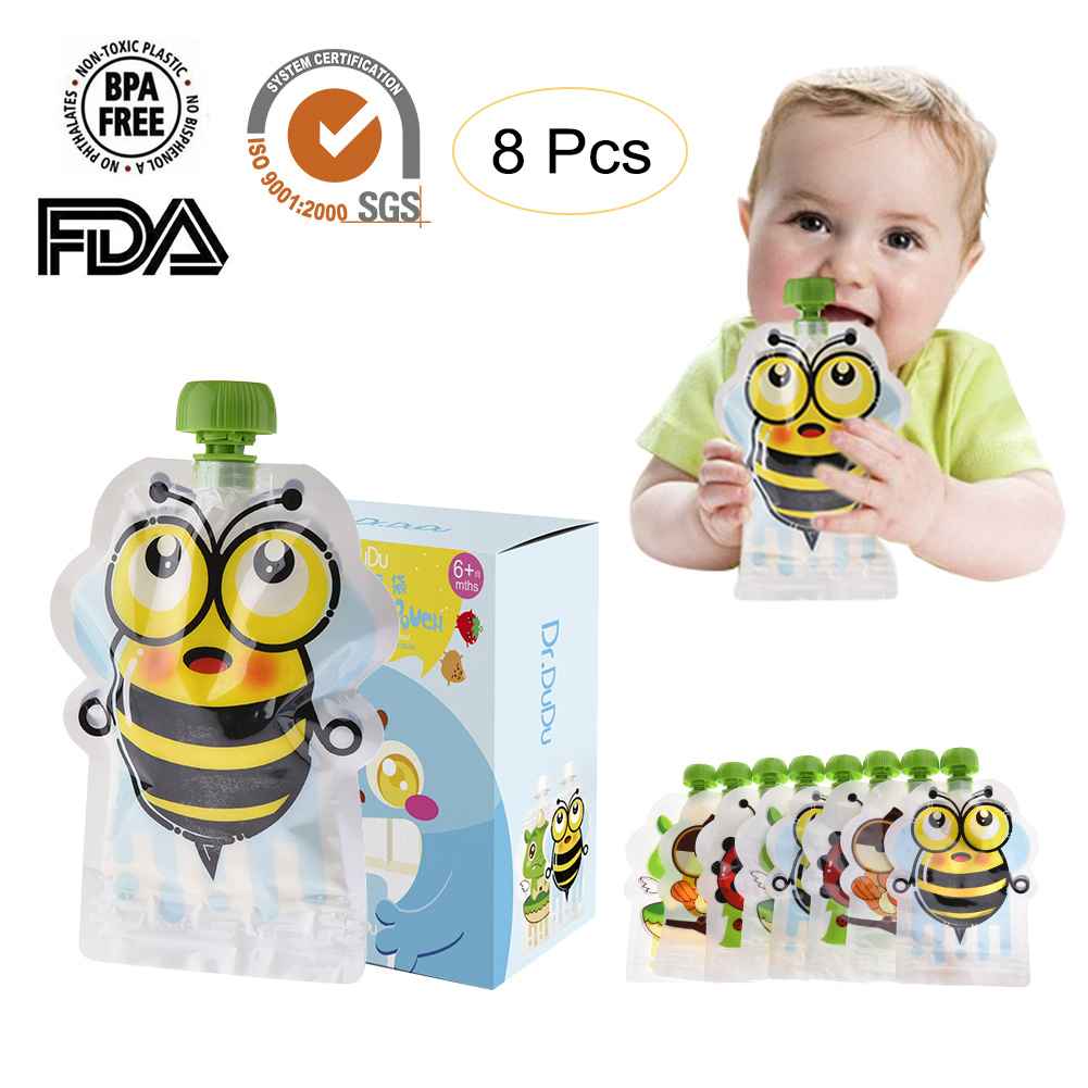 8pcs 150ml Baby Food Storage P - Baby Food Pouches Reusable incelemesi ve fiyatı