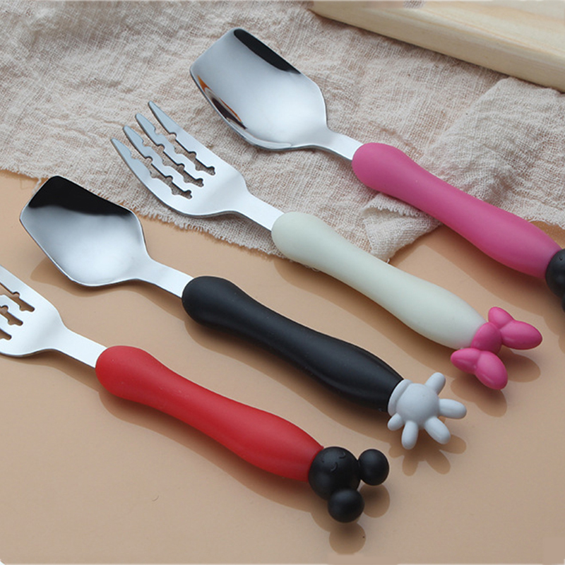 Cartoon Mickey Children Spoon  - Baby Food Utensil incelemesi ve fiyatı